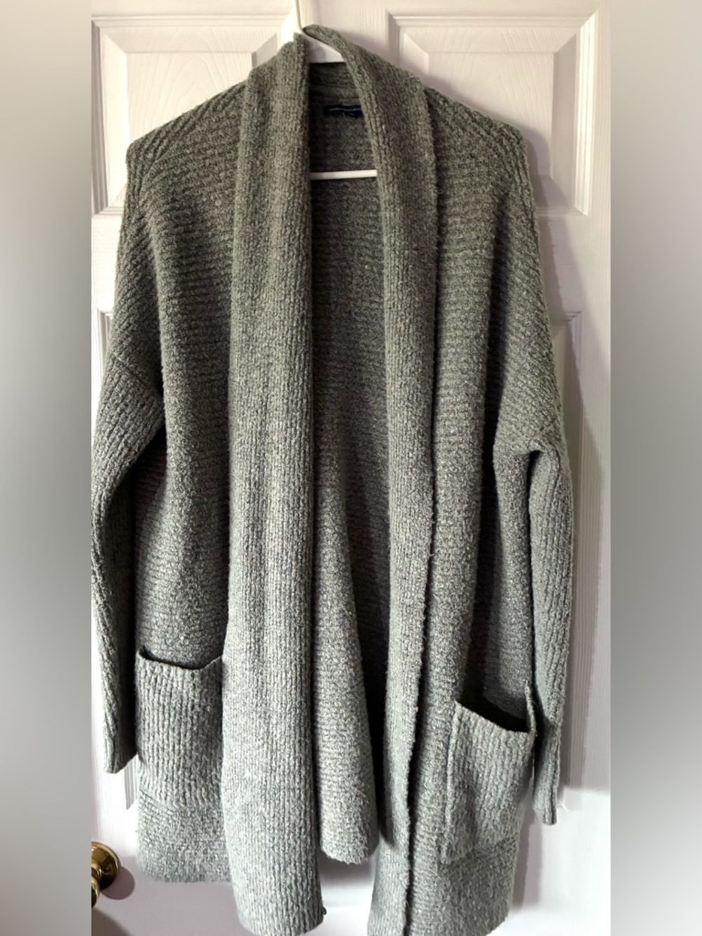 American Eagle Outfitters Grey Open Cardigan